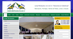 Desktop Screenshot of lonasmontecarlo.com.mx